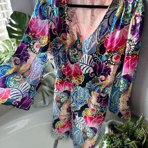 Boston Proper Vibrant multi-colored Dress Sz XL EUC